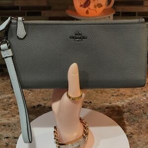 COACH Double Zip Leather Wallet/Wristlet 😍❤️‍🔥